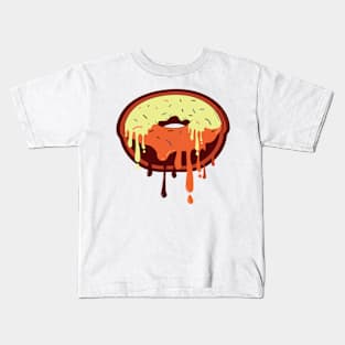 Dripping Glazed Donut.Glazed Doughnut Kids T-Shirt